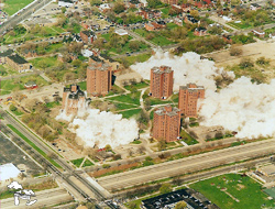 Detroit Michigan, Jefferies Projects Implosions