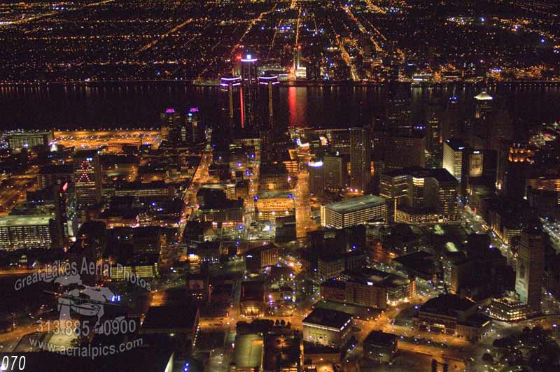 Detroit Skyline At Night ©2011