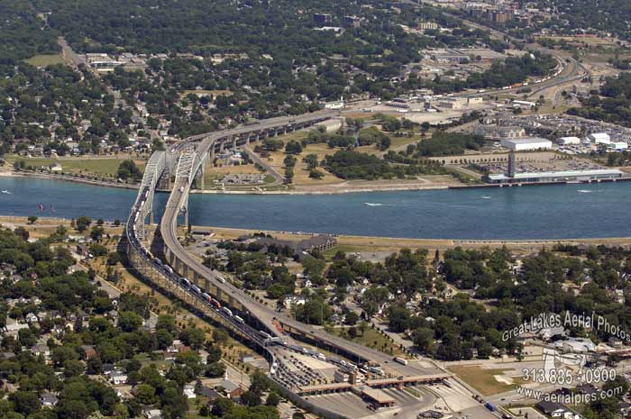 Blue Water Bridge, Connecting  Interstate 69 & I-94 Port Huron, Michigan to Highway 402 Sarnia, Canada