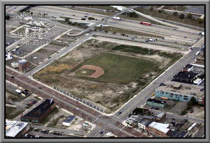 Tiger Stadium, September 2010, all that's left is the old ball diamond.