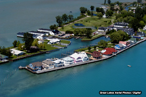 Old Club, Harsens Island, St. Clair River, Michigan. Click To See