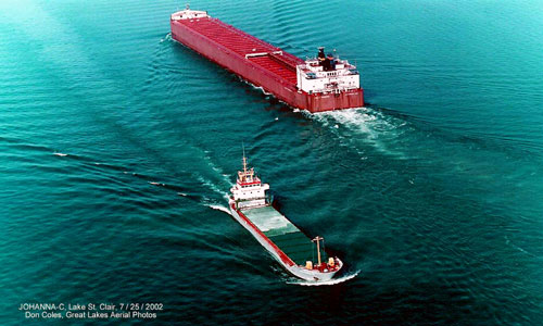 Great Lakes Ship,Johanna C< 