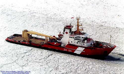 Canadian Coast Guard Samuel Risley In Ice 